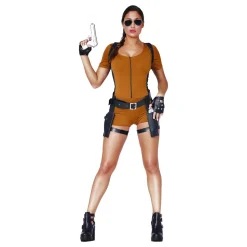 Actionhjältinna Bodysuit Maskeraddräkt