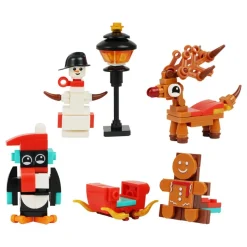 Adventskalender Byggklossar Julfigurer