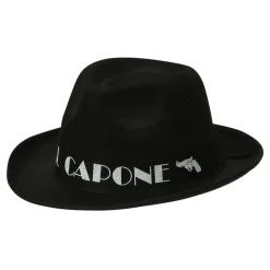 Al Capone Svart Gangsterhatt