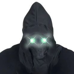Ansiktslös Mask med Lysande Gröna Ögon