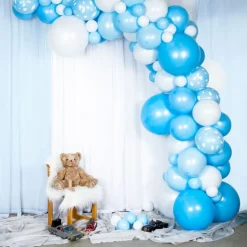 Ballongbåge Blå/Vit