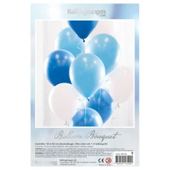 Ballongbukett Blå/Vit