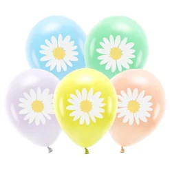 Ballonger Blommor Flerfärgade