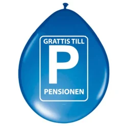 Ballonger Grattis till Pensionen