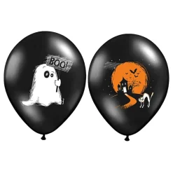 Ballonger Halloween Svart/Orange Pastell