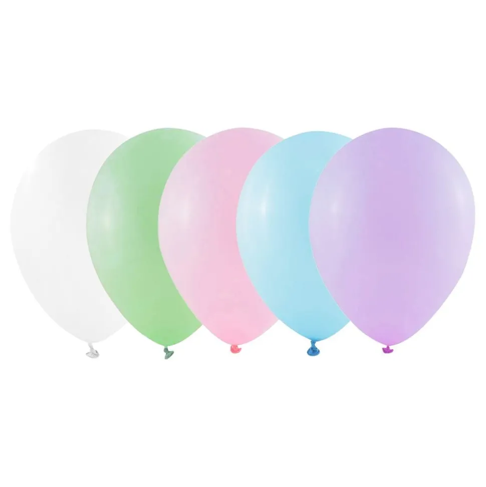Ballonger Pastell Flerfärgade