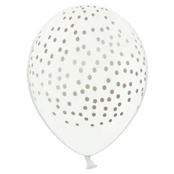 Ballonger Prickar Vit/Silver