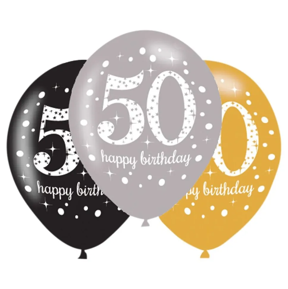Ballonger Svart/Silver/Guld 50