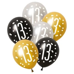 Ballonger 13 Svart/Silver/Guld