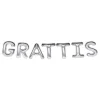 Ballonggirlang Grattis Silver