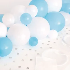 Ballonggirlang Bord Blå/Vit