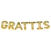 Ballonggirlang Grattis Guld