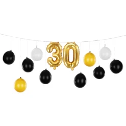Ballonggirlang 30 Guld/Champagne