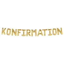 Ballonggirlang Konfirmation Guld