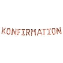 Ballonggirlang Konfirmation Roséguld