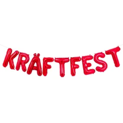 Ballonggirlang Kräftfest Röd