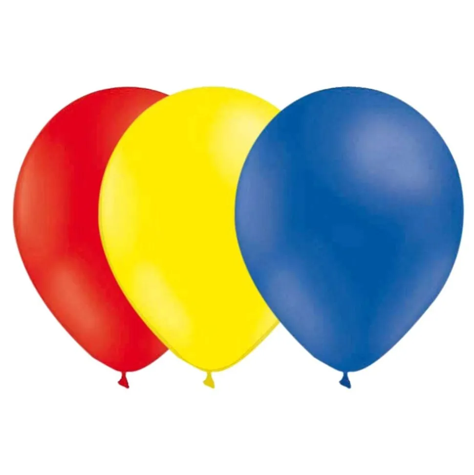 Ballongkombo Röd/Ljusgul/Blå