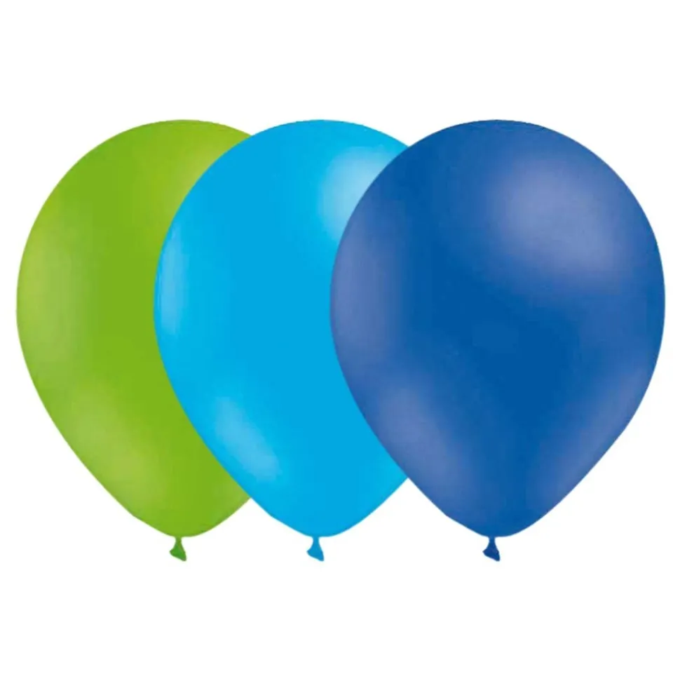 Ballongkombo Limegrön/Ljusblå/Blå
