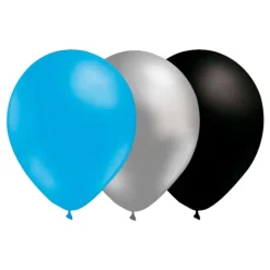 Ballongkombo Ljusblå/Silver/Svart