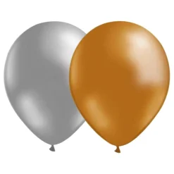 Ballongkombo Silver/Guld