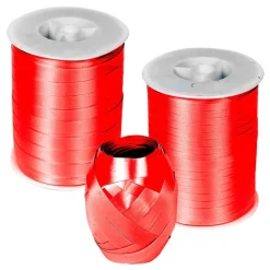 Ballongsnöre Metallic Rött