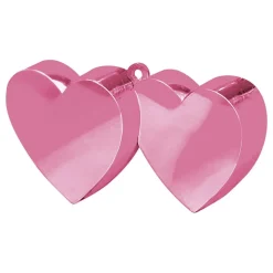 Ballongvikt Dubbla Hjärtan Rosa