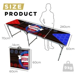 Beer Pong Bord Flip Cup