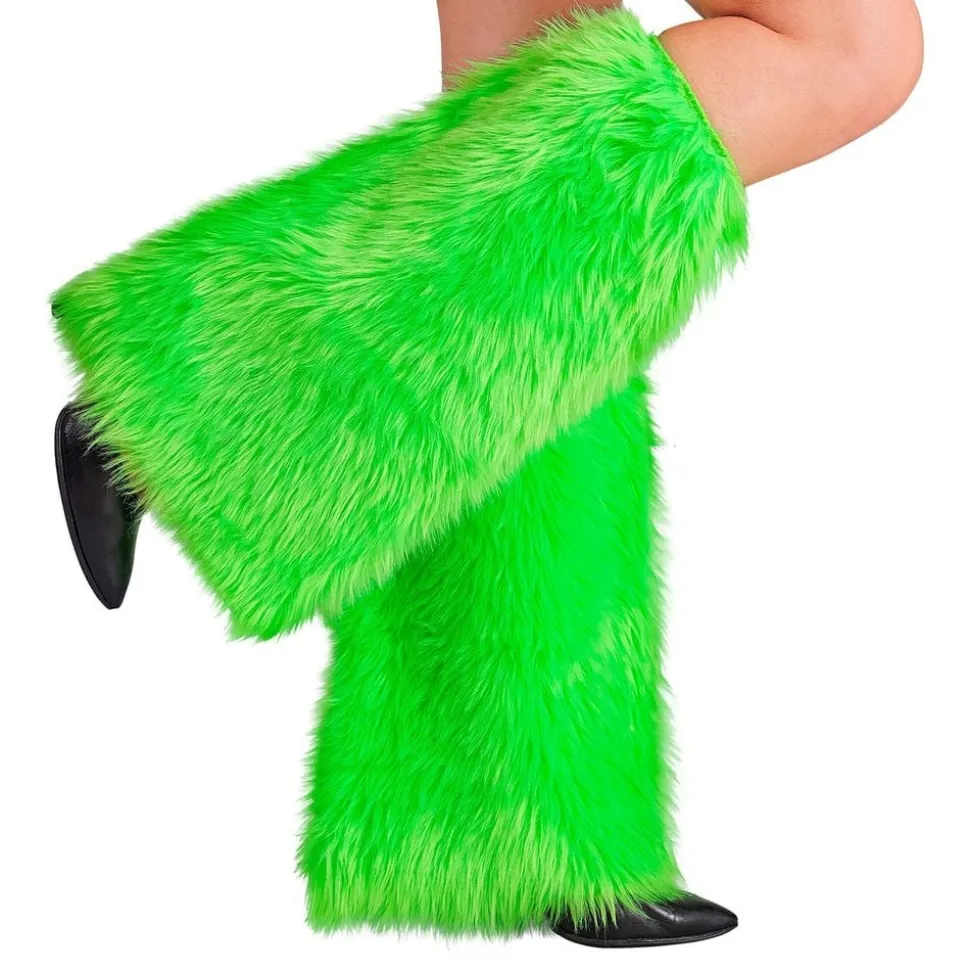 Benvärmare Fluffiga Neongrön