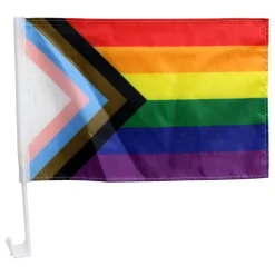 Bilflagga Pride Progress