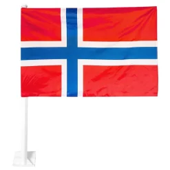 Bilflaggor Norska Flaggan