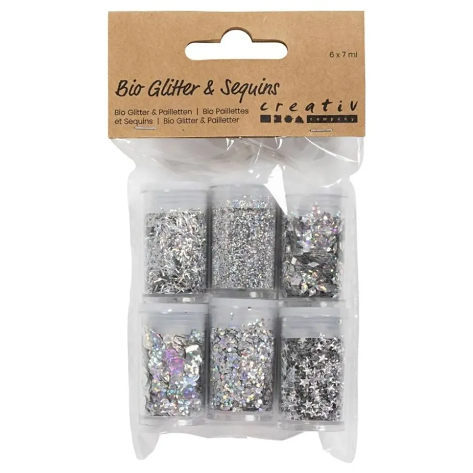 Bio-Glitter Blandade Silver Set