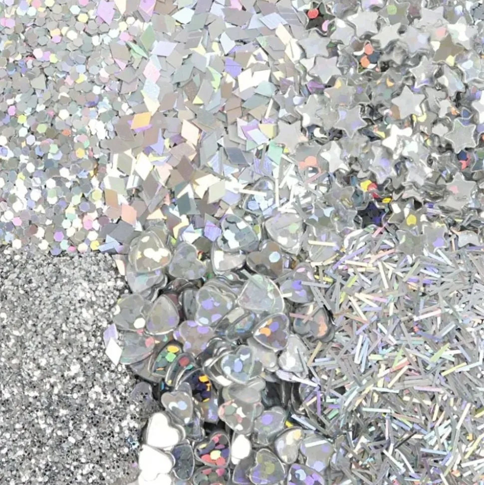Bio-Glitter Blandade Silver Set