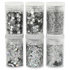 Bio-Glitter Blandade Silver Set