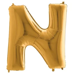 Bokstavsballong Guld Metallic