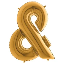 Bokstavsballong Guld Metallic