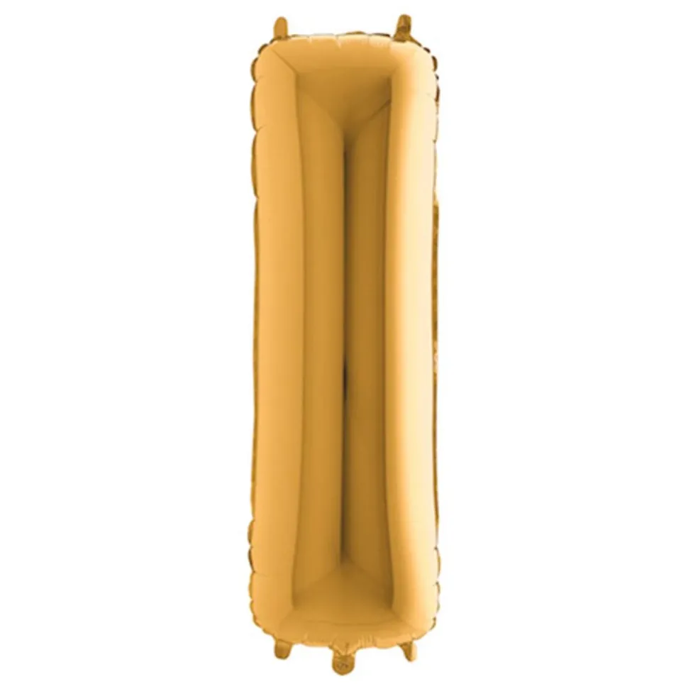 Bokstavsballong Guld Metallic