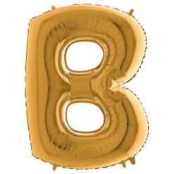 Bokstavsballong Guld Metallic