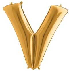 Bokstavsballong Guld Metallic