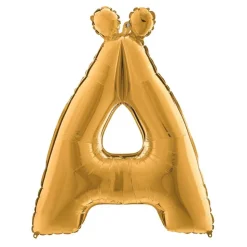 Bokstavsballong Guld Metallic