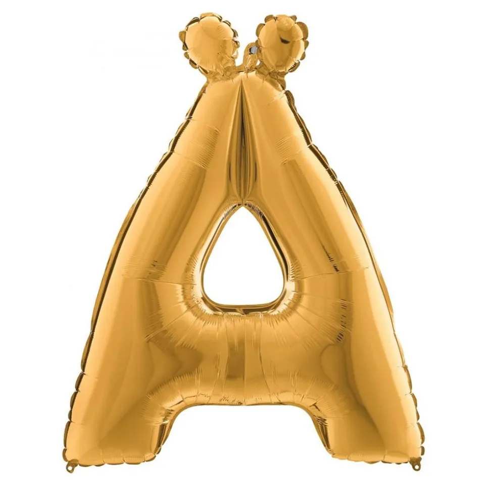Bokstavsballong Guld Metallic