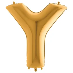 Bokstavsballong Guld Metallic
