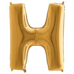 Bokstavsballong Guld Metallic