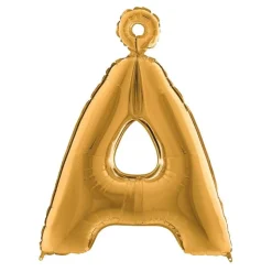 Bokstavsballong Guld Metallic