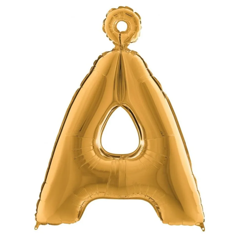 Bokstavsballong Guld Metallic