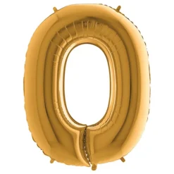 Bokstavsballong Guld Metallic