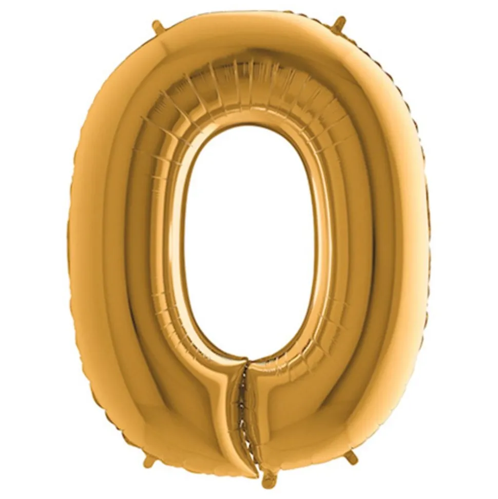 Bokstavsballong Guld Metallic