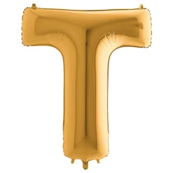Bokstavsballong Guld Metallic