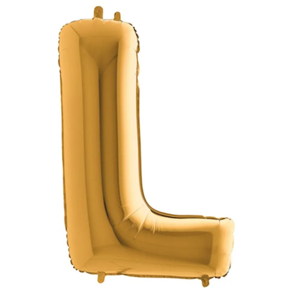 Bokstavsballong Guld Metallic