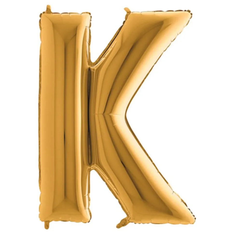 Bokstavsballong Guld Metallic