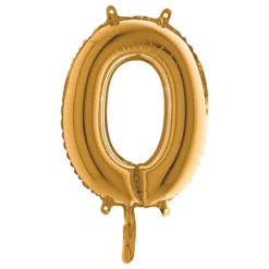 Bokstavsballong Mini Guld